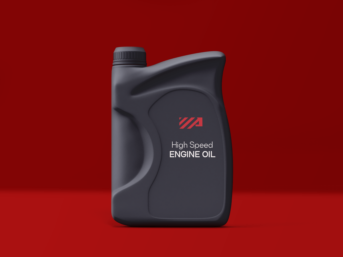 Engine Oil Bottle Mockup